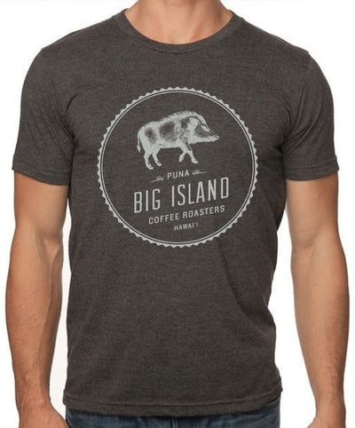 Big Island Explorer Shirt by Big Island Coffee Roasters _ Front of shirt with Big Island Coffee logo _Apparel & Goods