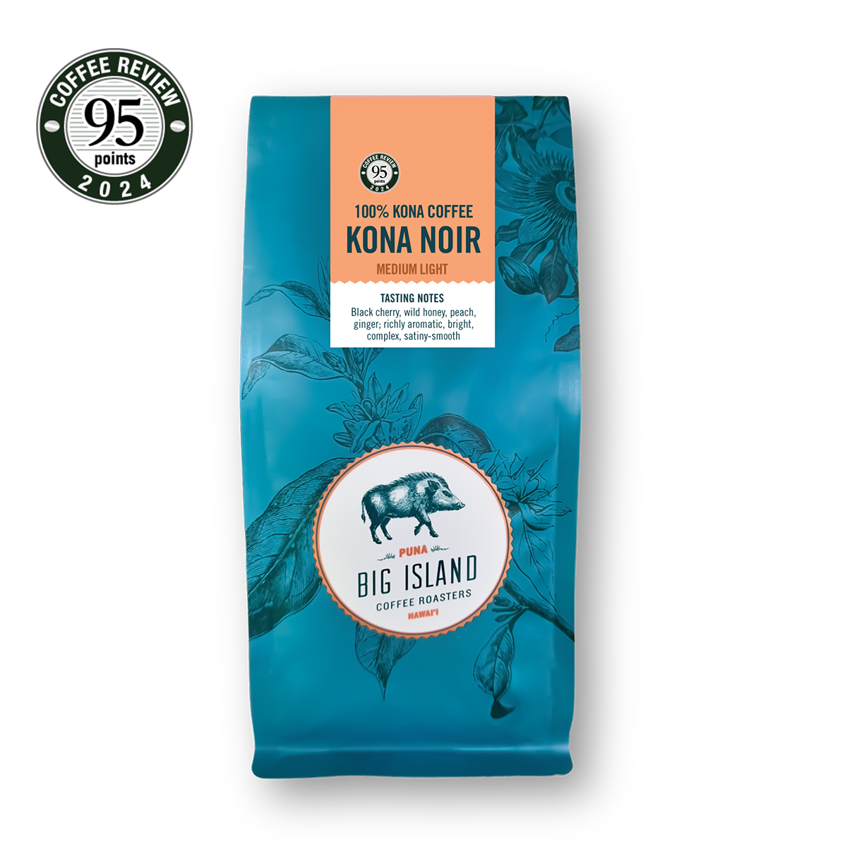 Bag of 100% Kona Noir - 95 pts | Fruity, Rare 100% Kona, SL34 by Big Island Coffee Roasters - Hawaiian Coffee - Coffee Beans & Ground Coffee